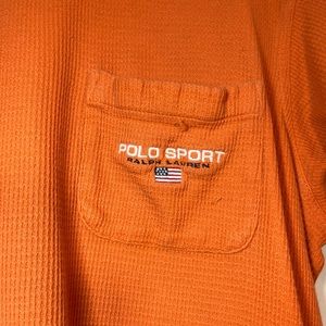 Polo Sport Ralph Lauren knit orange tshirt
